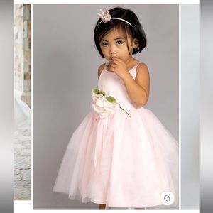 Us Angels Flower Girl Ballernia Dress - Silver NWT- Needs TLC